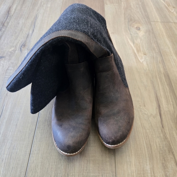 CAT by Caterpillar Sabrina Wool & Leather Tall Zip Up Riding Boots sz 9 - Picture 8 of 8